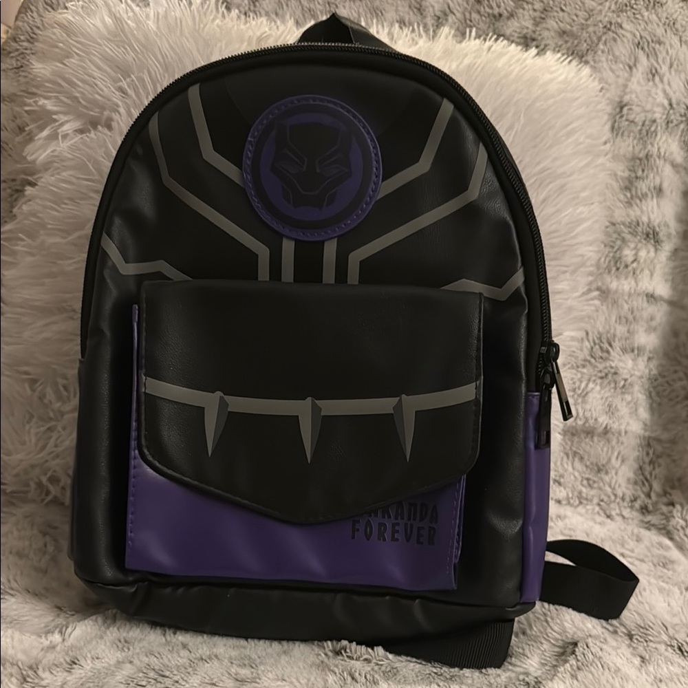 Black and Purple Backpack